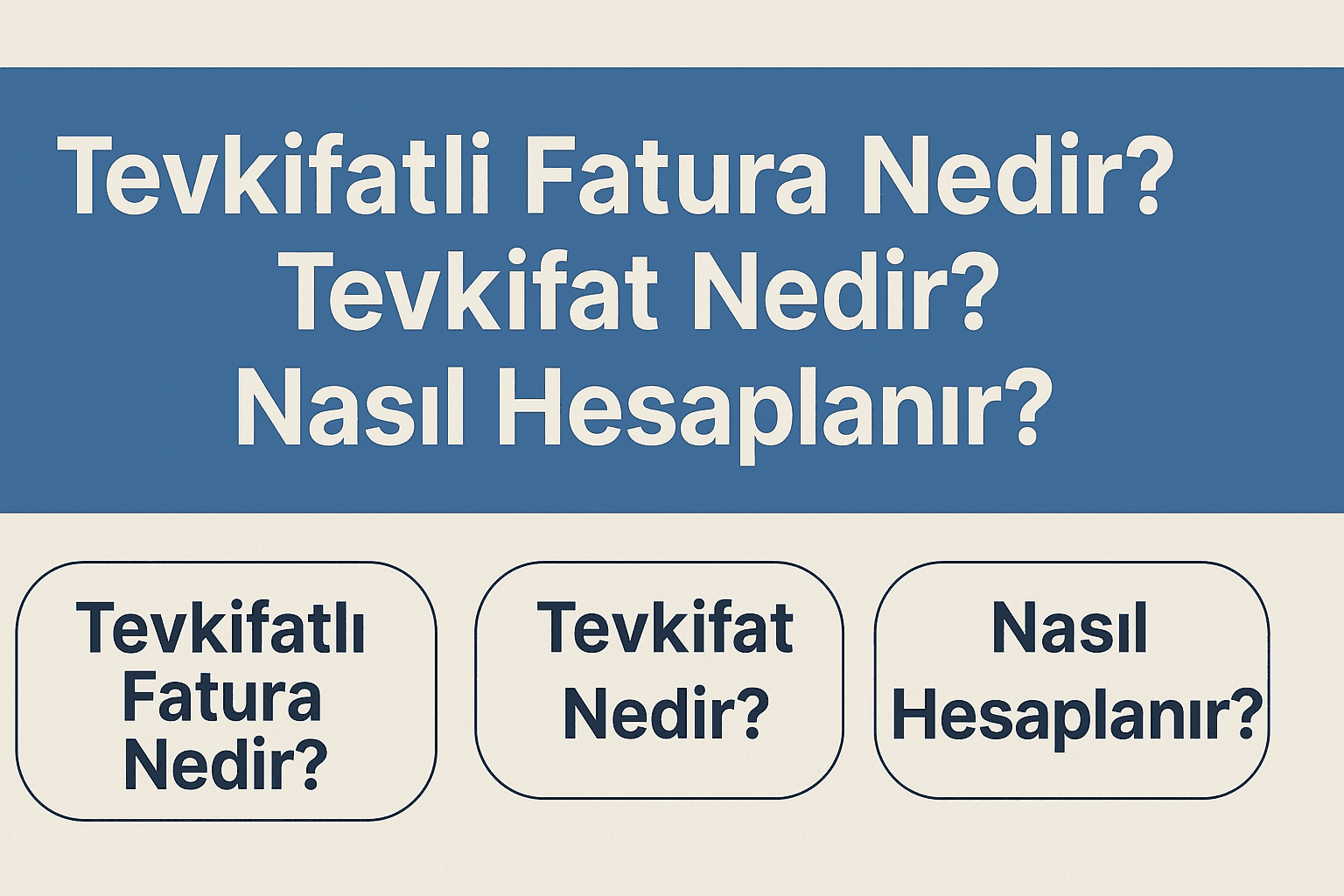 Tevkifatlı Fatura Nedir? Tevkifat Nedir? Nasıl Hesaplanır ?